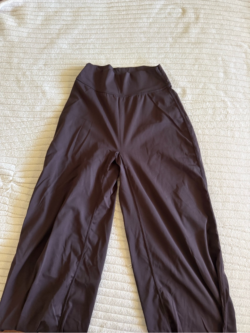 High-Waist Wide Leg Pants in Dark Brown